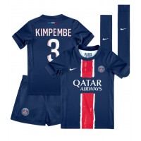 Fotballdrakt Barn Paris Saint-Germain Presnel Kimpembe #3 Hjemmedraktsett 2024-25 Kortermet (+ Korte bukser)